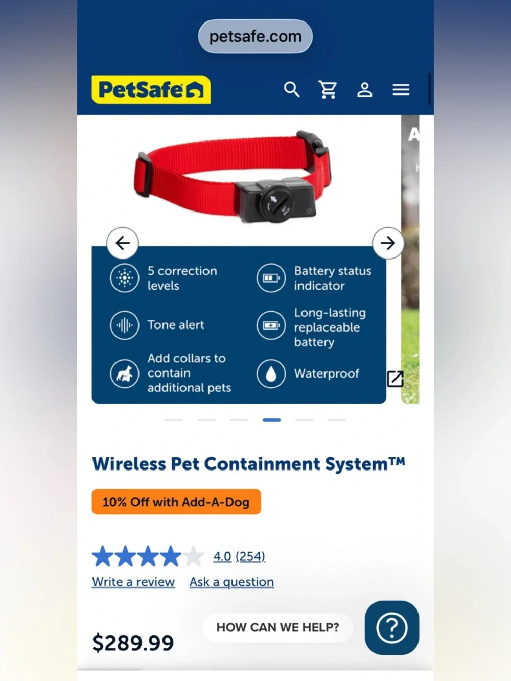 PetSafe Wireless Pet Containment System with Red Training Collar - Picture 4 of 7